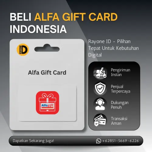 Alfa Gift Card Indonesia Resmi dari Rayone ID