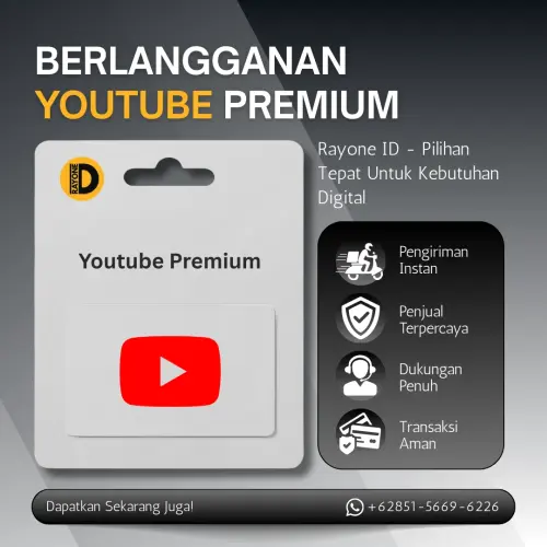 Langganan YouTube Premium langganan YouTube premium via Rayone ID