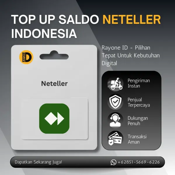 Top Up Saldo Neteller Indonesia Layanan top up saldo Neteller Indonesia terpercaya