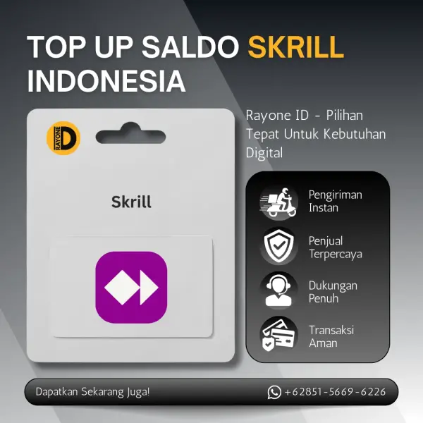 Top Up Saldo Skrill Indonesia Layanan top up saldo Skrill Indonesia terpercaya