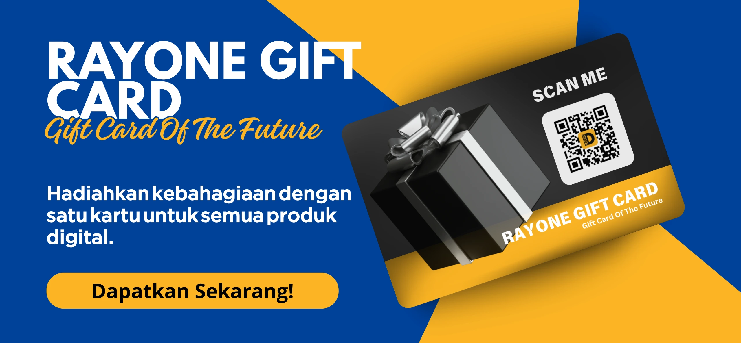 Rayone Gift Card gift card of the future kado digital untuk semua produk digital